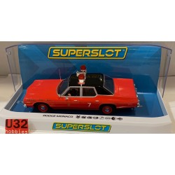 SLOT CAR SCX SUPERSLOT H4408 DODGE MONACO CHICAGO FIRE DEPARTMENT SCALEXTRIC UK