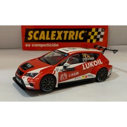 SLOT CAR SCX SCALEXTRIC A10223S300 SEAT LEON TCR -74 LUKOIL ORIOLA