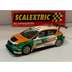 SLOT CAR SCX SCALEXTRIC A10205S300 SEAT LEON -5 EUROCUP CASTROL M.GIAO