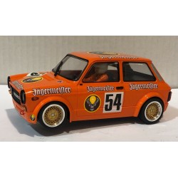 SLOT CAR BRM 131 1/24 AUTOBIANCHI A112 ABARTH -54 JAGERMEISTER HOCKENHEIM 1982