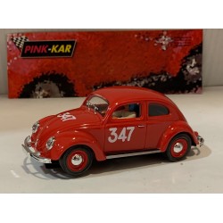 SLOT CAR PINK KAR CV042 VW VOLKSWAGEN BEETLE -347 MILLE MIGLIA 1955