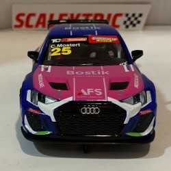 SLOT CAR SCX SCALEXTRIC ADVANCE E10458S300 AUDI RS3 LMS TCR -25 BOSTIK C.MOSTERT