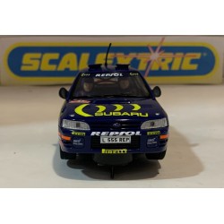 SLOT CAR SCX SUPERSLOT H4555 SUBARU IMPREZA WRX -5 1995 C.SAINZ SCALEXTRIC UK