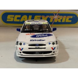 SLOT CAR SCX SUPERSLOT H4513 FORD ESCORT COSWORTH WRC -7 KANKKUNEN SCALEXTRIC UK