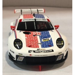 SLOT CAR SCALEAUTO SC-6247R PORSCHE 991.2 RSR GT3 -912 24H DAYTONA 2019 BAMBER