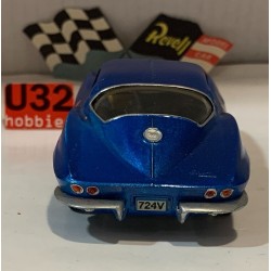 SLOT CAR REVELL 3106 CHEVROLET CORVETTE STING RAY 1965 -35 AZUL