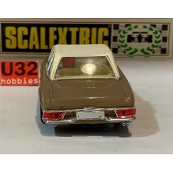 SLOT CAR SCX SCALEXTRIC EXIN C-32 MERCEDES 250SL -37 MARRON  CAPOTA  BEIGE