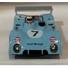 SLOT CAR VANQUISH LM 22 MIRAGE FORD -7 12H.SEBRING 1972 GULF BELL-VAN LENNEP