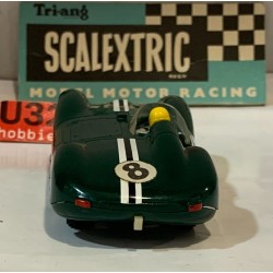 SLOT CAR SCX TRIANG SCALEXTRIC C-91 JAGUAR D TYPE -8 RACE TUNED VERDE