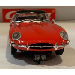 SLOT CAR CARRERA EXCLUSIV 20429 JAGUAR E-TYPE '61 HARDTOP ROJO 1/24