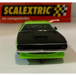 SLOT CAR SCX SCALEXTRIC 6438 PLYMOUTH AAR CUDA LIME LIMITED EDITION CHINA