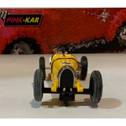 SLOT CAR PINK-KAR CV030 BUGATTI TYPE 59 -16 F1 1934 T.BIRKIN AMARILLO