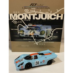 SLOT CAR FLY 99072 PORSCHE 917 K -24 1000Km BARCELONA MONTJUICH GULF D.BELL-GIJS