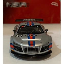 SLOT CAR NSR 0317 AUDI R8 -60 MARTINI GREY