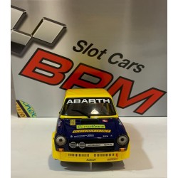 SLOT CAR BRM 132 1/24 AUTOBIANCHI A112 ABARTH -007 OLIO FIAT NAGANO 2015 G.OBINO