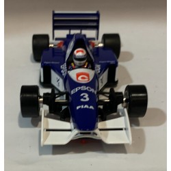 SLOT CAR SCALEAUTO SC-6266 TYRRELL FORD 019 -3 F1 1990 EPSON SATORU NAKAJIMA