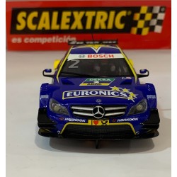 SLOT CAR SCX SCALEXTRIC A10214S300 MERCEDES C-COUPE AMG DTM -2 EURONICS PAFFETT