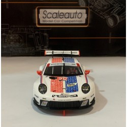 SLOT CAR SCALEAUTO SC-6247RS PORSCHE 991.2 RSR GT3 -912 DAYTONA 2018 E.BAMBER