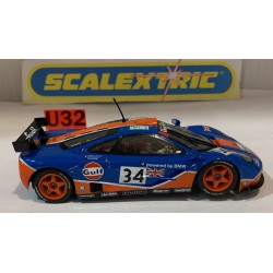 SLOT CAR SCX SCALEXTRIC McLAREN F1 GTR  -34 ROFGO GULF  SCALEXTRIC UK