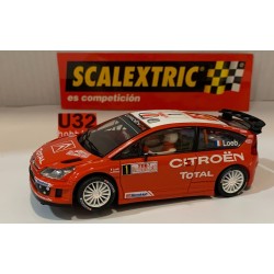 SLOT CAR SCX SCALEXTRIC C-6158 CITROEN C4 WRC -1 MONTE CARLO 2007 SEBASTIAN LOEB