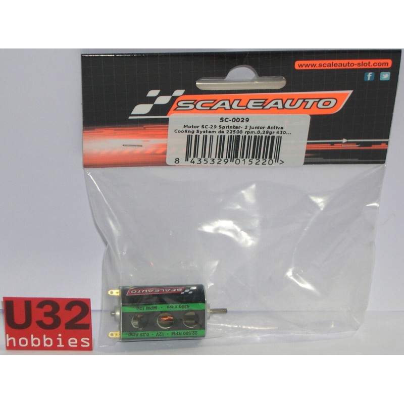 SCALEAUTO  SC-0029 MOTOR SPRINTER JR2 22500rpm 12v 0.29Amp 430gr xcm 12gr MPM 