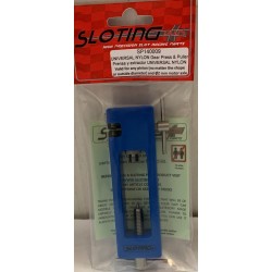 SLOTING PLUS SP140009 PRENSA Y EXTRACTOR DE PIÑONES UNIVERSAL NYLON AZUL