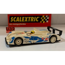 SLOT CAR SCX SCALEXTRIC AUDI R10 TDI LMP -14 COLOR CREMA RARO ONLY IN SETS