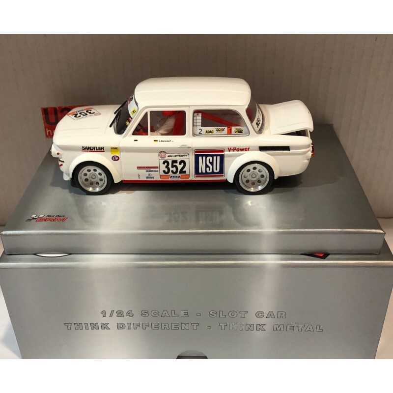 SLOT CAR BRM 149 1/24 NSU TT -352 SANDTLER LUTZ GERSDORF TRIBUTE