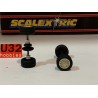 SLOT CAR SCX SCALEXTRIC UK EJE DELANTERO Y TRASERO FORD SIERRA COSWORTH C456