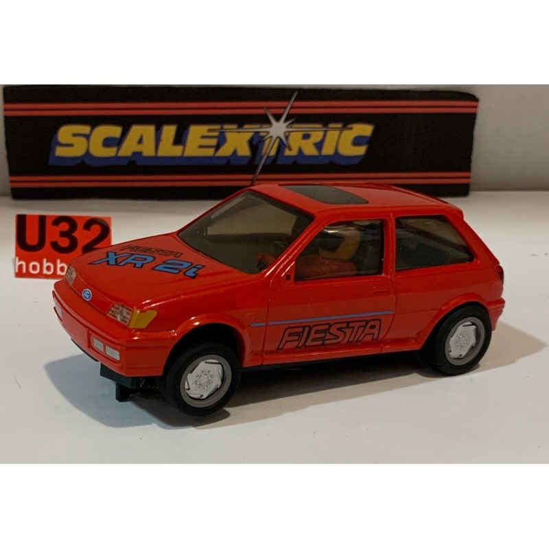 SLOT CAR SCX SCALEXTRIC C287 FORD FIESTA XR2I  ROJO SCALEXTRIC UK