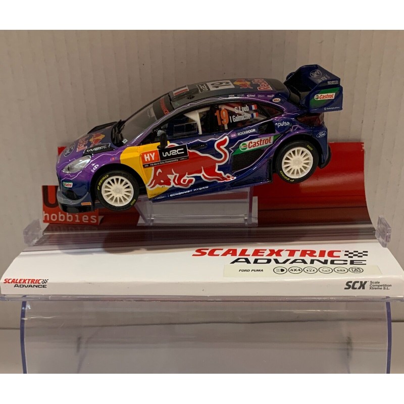 SLOT CAR SCALEXTRIC ADVANCE E10451S300 FORD PUMA WRC- 19 RALLY S.LOEB-L.GALMICHE