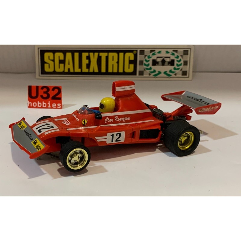 SLOT CAR SCX SCALEXTRIC EXIN C-4052 FERRARI 312 B3 -12 F1 1974 ROJO C. REGAZZONI