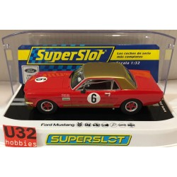 SLOT CAR SUPERSLOT H4339 FORD MUSTANG -6 ALAN MANN RACING H.MANN SCALEXTRIC UK