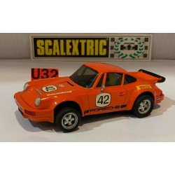 SLOT CAR SCX SCALEXTRIC EXIN 4051 PORSCHE 911 CARRERA -42 FITZPATRICK NARANJA