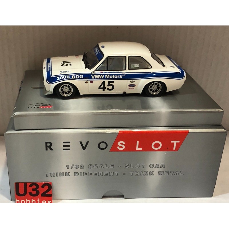 SLOT CAR REVOSLOT RS-0185 FORD ESCORT MKI RS1600 -45 FIA RACE CAR VMW MOTORS