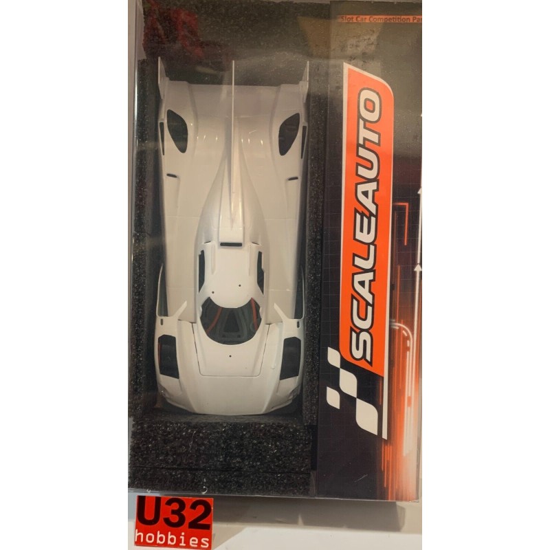 SLOT CAR SCALEAUTO SC-6377 CADILLAC V-LMH HYPERCAR ANGLEWINDER WHITE RACING KIT