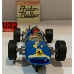 SLOT CAR FLEISCHMANN AUTO RALLYE 3200 FERRARI 158 -7 F1 1965 JOHN SURTEES AZUL