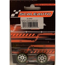 SLOT CAR SCALEAUTO SC-2632P RUEDA ESPUMA 24.5x8mm LLANTA 19mm EJE 3mm PROCOMP 2