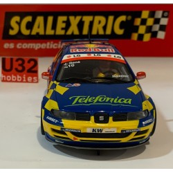 SLOT CAR SCX SCALEXTRIC  6186 SEAT TOLEDO CUPRA -9  RED BULL JORDI GENE