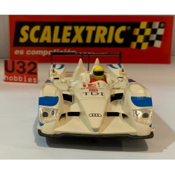 SLOT CAR SCX SCALEXTRIC AUDI R10 TDI LMP -14 COLOR CREMA RARO ONLY IN SETS