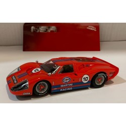 SLOT CAR NSR 0410SW FORD GT40 MKIV -10 MARTINI RED