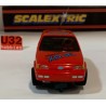 SLOT CAR SCX SCALEXTRIC C287 FORD FIESTA XR2I  ROJO SCALEXTRIC UK