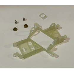 SLOT.IT CH119B SOPORTE MOTOR ANGLEWINDER LMP OFFSET 1.0mm  PARA RODAMIENTOS EVO6