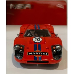 SLOT CAR NSR 0410SW FORD GT40 MKIV -10 MARTINI RED