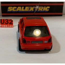 SLOT CAR SCX SCALEXTRIC C287 FORD FIESTA XR2I  ROJO SCALEXTRIC UK