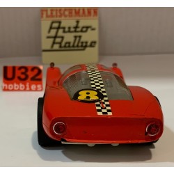 SLOT CAR FLEISCHMANN AUTO RALLYE 3220  PORSCHE CARRERA 6 -8 ROJO