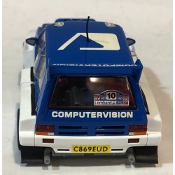 SLOT CAR SCALEAUTO SC-6315R MG METRO 6R4 -10 RAC RALLY '85 COMPUTERVISION ARTHUR