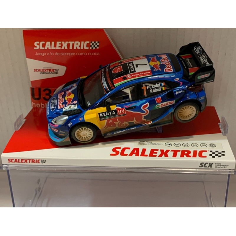 SLOT CAR SCX SCALEXTRIC U10481S300 FORD PUMA WRC -7 KENYA  P.L.LAUBET-N.GILSOUL