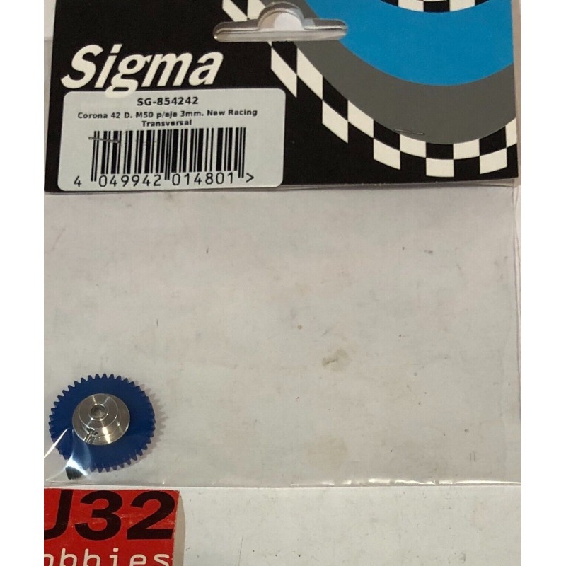 SLOT CAR SIGMA SG-854242 CORONA 42D TRANSVERSAL M50 EJE 3mm