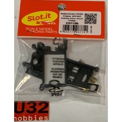 SLOT.IT CH118B SOPORTE MOTOR ANGLEWINDER LMP OFFSET 0.5mm  PARA RODAMIENTOS EVO6